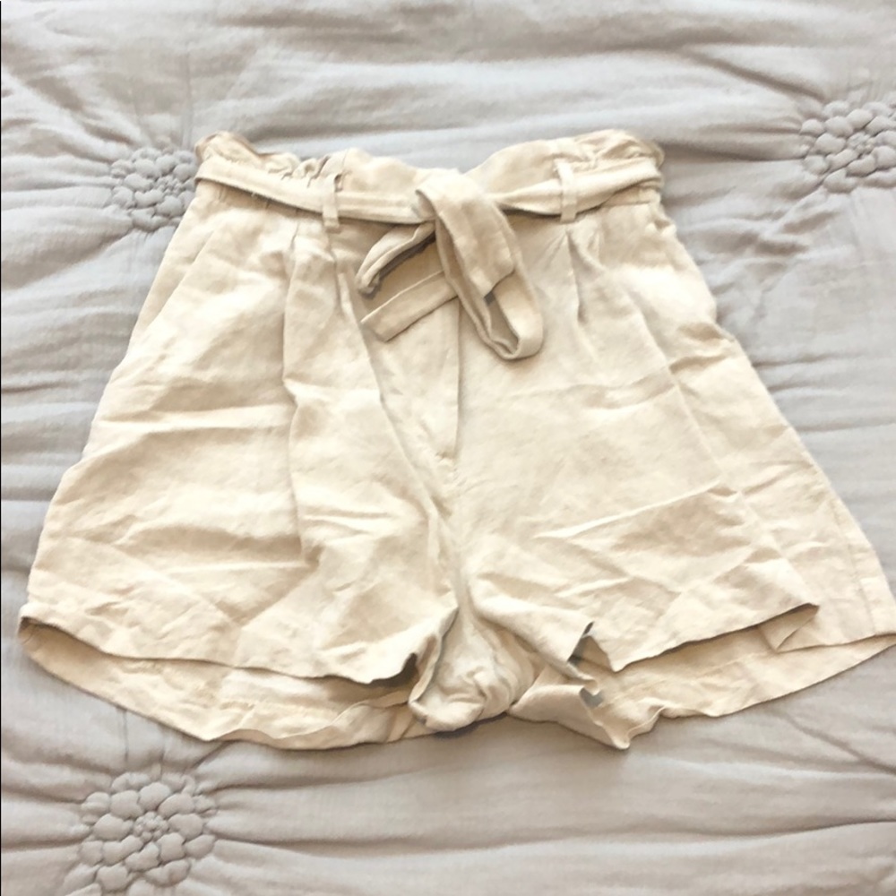 High Waisted Paperbag Shorts Size 6